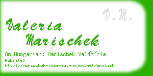 valeria marischek business card